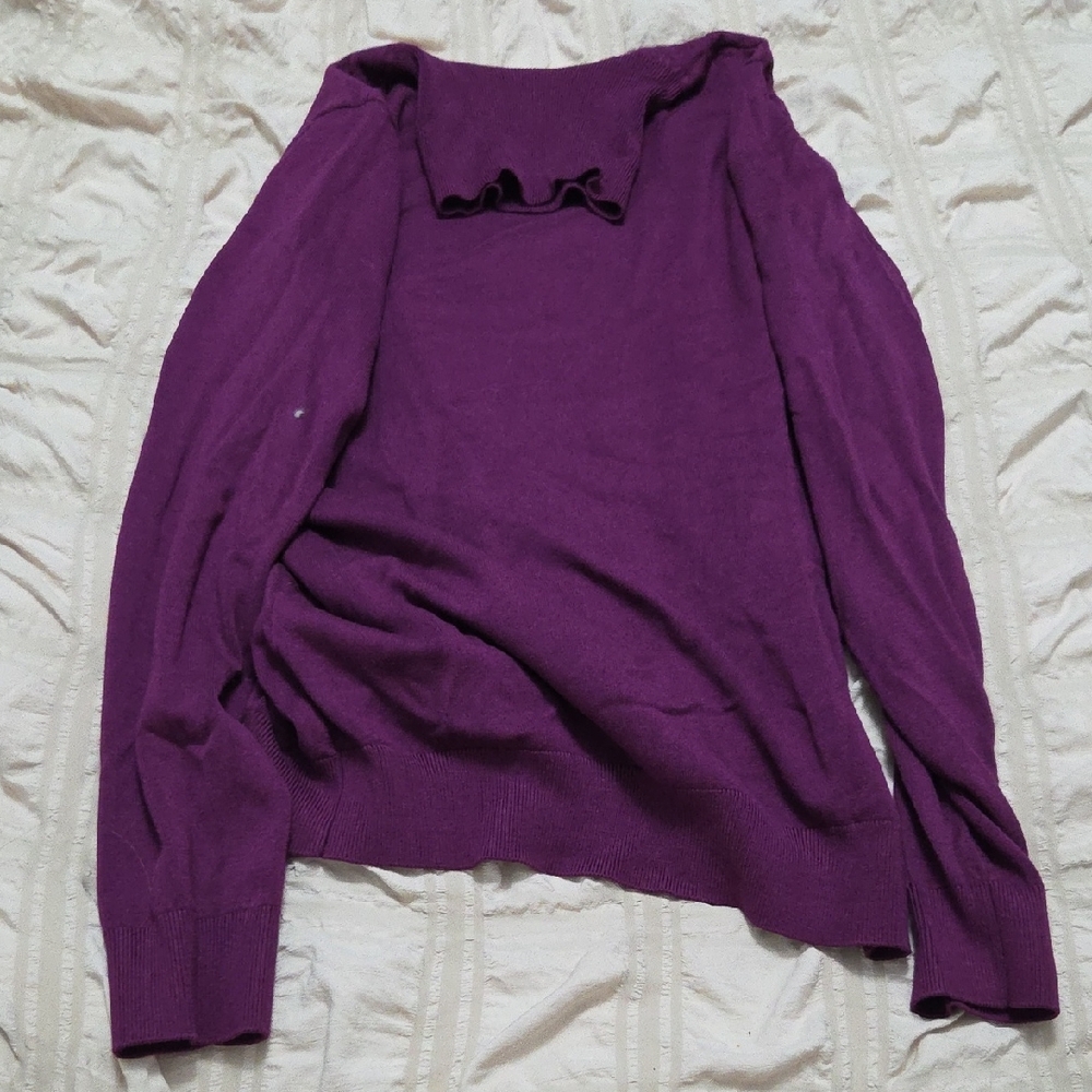 Tristan Purple Turtleneck Sweater
